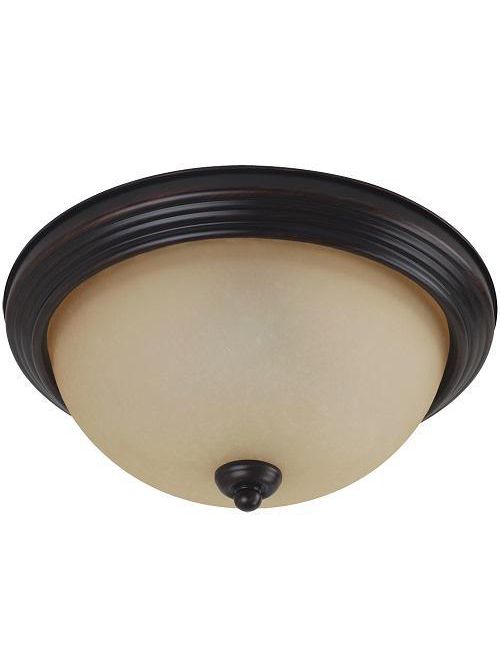 Product image for Geary 2 Light Flush Mount - Burnt Sienna