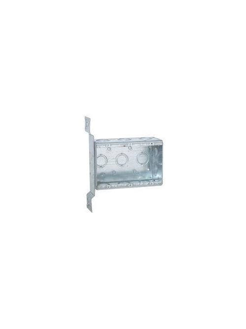 RACO 686 7-5/8 x 5-31/32 x 2-1/2 Inch 47.8 In Pre-Galvanized Steel FM Bracket Mount Multi-Device Welded Switch Box RACO 686 7-5/8 x 5-31/32 x 2-1/2 Inch 47.8 In Pre-Galvanized Steel FM Bracket Mount Multi-Device Welded Switch Box