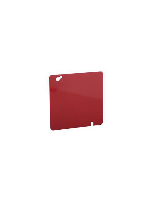 RACO 911-11 4-11/16 Inch Red Pre-Galvanized Steel Flat Blank Mud Ring Square Box Cover RACO 911-11 4-11/16 Inch Red Pre-Galvanized Steel Flat Blank Mud Ring Square Box Cover