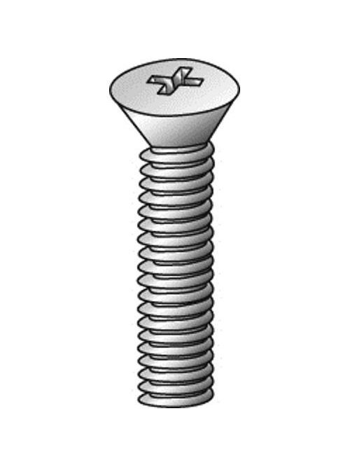 Product image for Cully 50141 6-32 x 2-1/2" Machine Screws, Flat Head, Phillips, Zinc