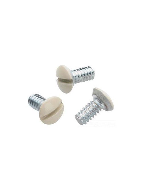 Product image for Pass & Seymour 510-LACC20 1/2 Inch Length #6-32 TPI Light Almond Standard Interchangeable Wallplate Screw