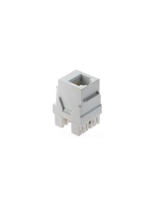 Product image for Pass & Seymour KS6U-I 6-Position 6-Wire RJ25C Category 3 Ivory Snap-In Keystone Jack