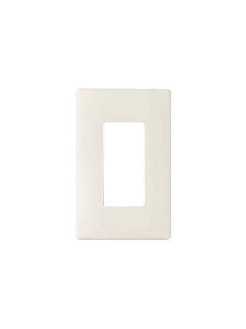 Product image for Pass & Seymour SW26-LA 1-Gang Light Almond Polycarbonate 1-Decorator Screwless Wallplate
