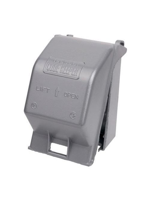 Product image for Thomas & Betts CKMSV Powder Coated Die-Cast Aluminum 1-Gang 1.438 Inch Receptacle Cover