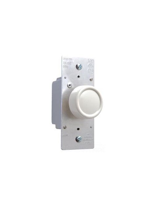 Product image for Pass & Seymour R603-PLA 120 Volt 600 W 3-Way Light Almond Incandescent RFI Rotary Dimmer