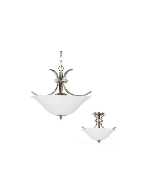 Product image for Sea Gull Lighting 75360-965 2-Lamp 8/13.5/100 W 120 Volt Antique Brushed Nickel Medium A19 Pendant Light Fixture