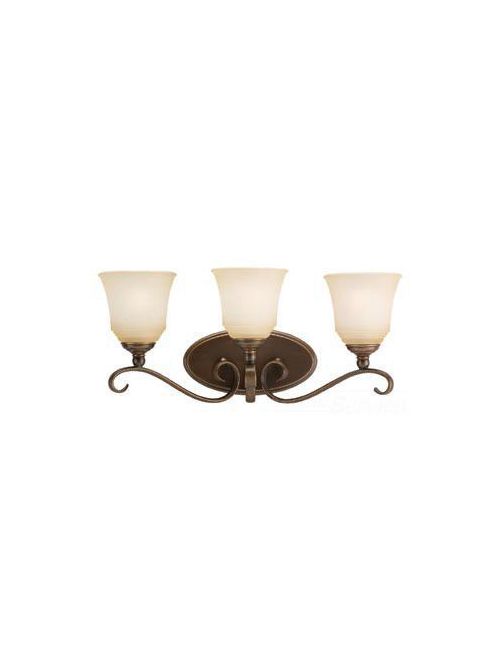 Product image for Sea Gull Lighting 44381-829 3-Light Russet Bronze Bath Bar Lighting Fixture
