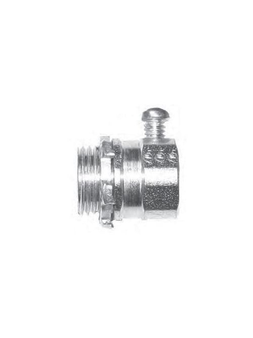 Crouse-Hinds Series 1454US 1-1/2 Inch USA Steel Insulated Set Screw EMT Connector Crouse-Hinds Series 1454US 1-1/2 Inch USA Steel Insulated Set Screw EMT Connector