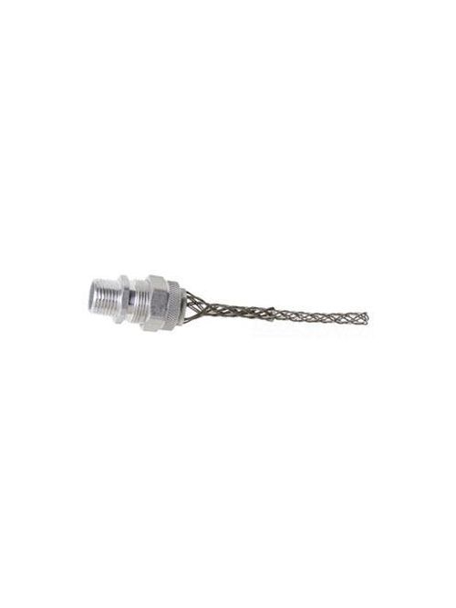 Product image for Pass & Seymour CG405 1/2 Inch NPT 0.25 to 0.3 Inch Aluminum Heavy Duty Deluxe Straight Male Strain Relief Cord Grip