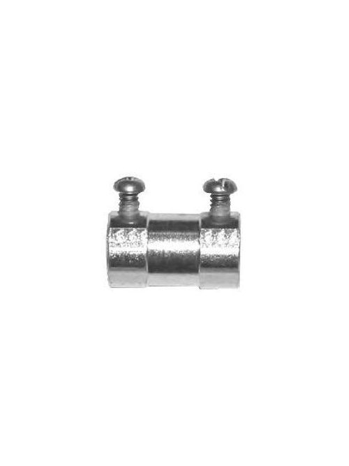 Product image for Crouse-Hinds Series 459US 4 Inch USA Malleable Iron Non-Insulated Set Screw Straight EMT Connector