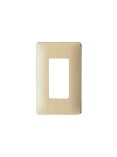 Product image for Pass & Seymour SWP26-I 1-Gang Ivory Polycarbonate 1-Decorator Screwless Wallplate