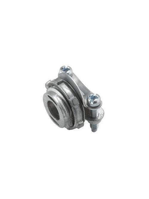 RACO 2661 3/8 Inch Die-Cast Zinc Straight Clamp Flexible Conduit Connector RACO 2661 3/8 Inch Die-Cast Zinc Straight Clamp Flexible Conduit Connector
