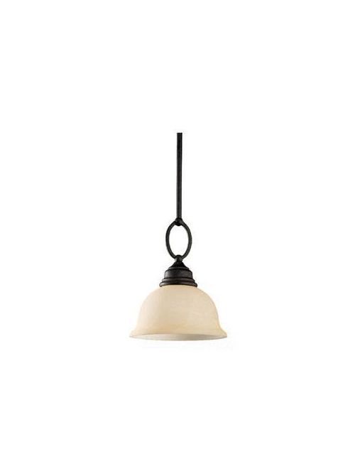 Product image for Sea Gull Lighting 61190-07 1-Lamp 8/13.5/100 W 120 Volt Weathered Iron Medium A19 Pendant Light Fixture