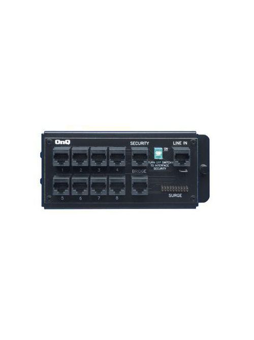 Product image for Pass & Seymour 364551-01 2 x 6.5 x 3 Inch 8-Port Category 5E RJ45 Black 18 Gauge CRS 1 x 8 Enhanced Telecom Module