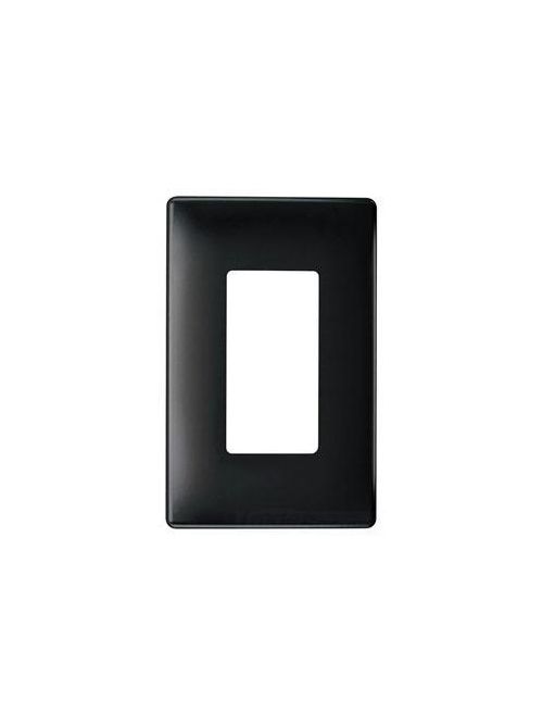 Pass & Seymour SWP26BK Plastic Sub-Plate Black 2-Gang Screwless Decorator Opening Wall Plate Pass & Seymour SWP26BK Plastic Sub-Plate Black 2-Gang Screwless Decorator Opening Wall Plate