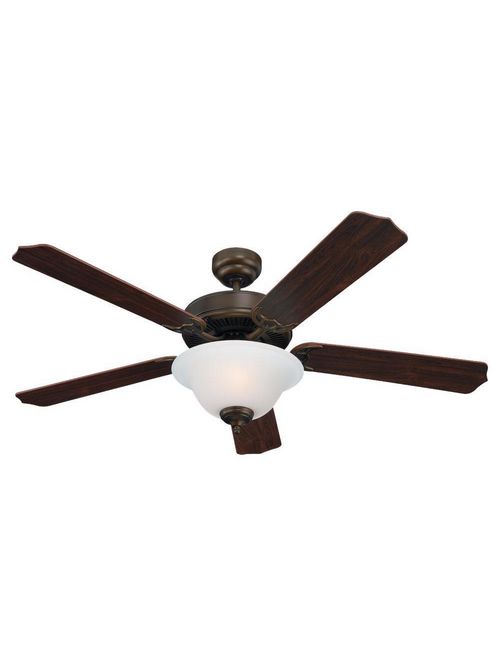 Product image for Sea Gull Lighting 15030BLE-829 2-Lamp 52 Inch 188 RPM 5996.24 CFM 65 W Russet Bronze Teak Wood 5-Blade Ceiling Fan