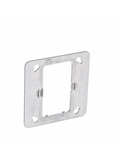 Product image for B-Line B1RRP4C 1-Gang 4 Inch Square Electrical Box Plate