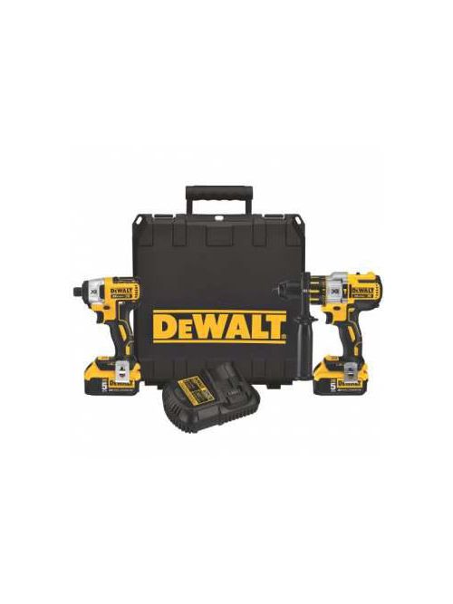 Product image for DEWALT DCK296P2 20 Volt Max Xr Lithium-Ion Hammer Drill/Impact Driver with 5 Ah Battery