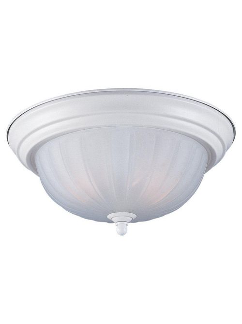 Product image for Sea Gull Lighting 7505-15 2-Lamp 8/13.5/60 W 120 Volt White Medium A19 Ceiling Flush Mount Light Fixture