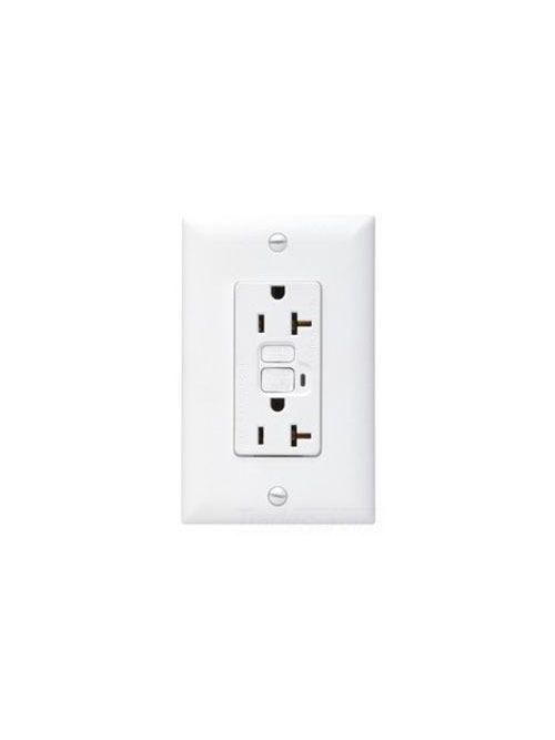Product image for Pass & Seymour 2095-SW 20 Amp 125 Volt Auto Ground GFCI Receptacle