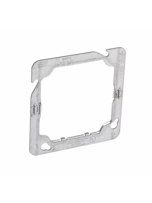 Product image for B-Line B2RRP5C 4-11/16 Inch 2-Gang Square Electrical Box Plate