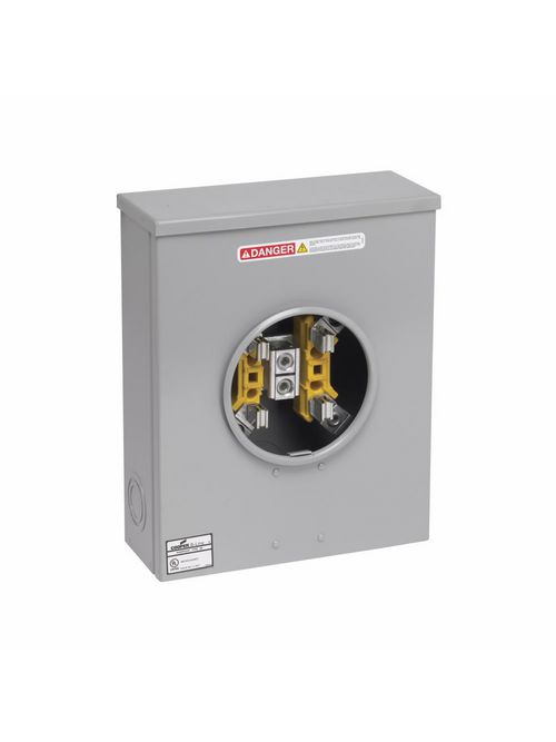 B-Line Series U204 600 Volt 200 Amp 1-Phase 3-Wire 4-Jaw Single Meter Socket