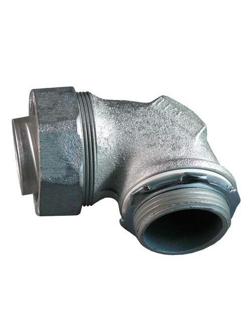 Product image for Appleton Group ST-90400 4 Inch Malleable Iron 90 Degree Liquidtight Connector