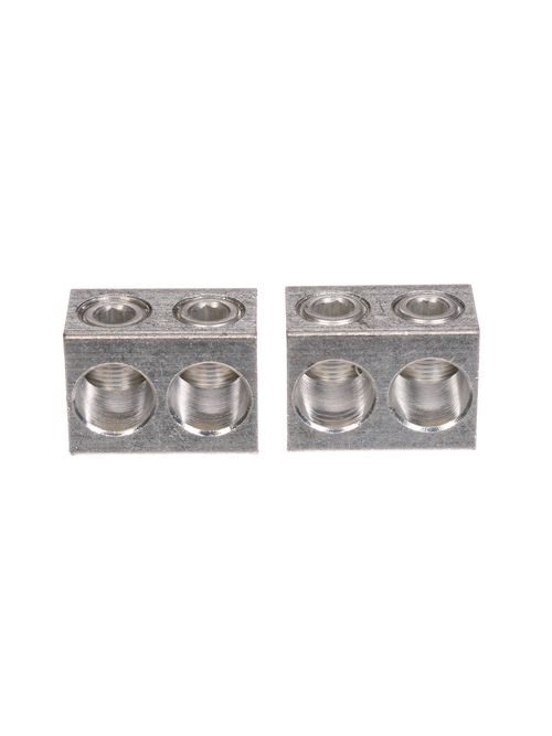 Product image for Siemens H56490 9/16 x 3/8 Inch Stud/Allen 4 AWG to 500 MCM 2-Conductor Tinned Aluminum 1-Hole Connector Lug
