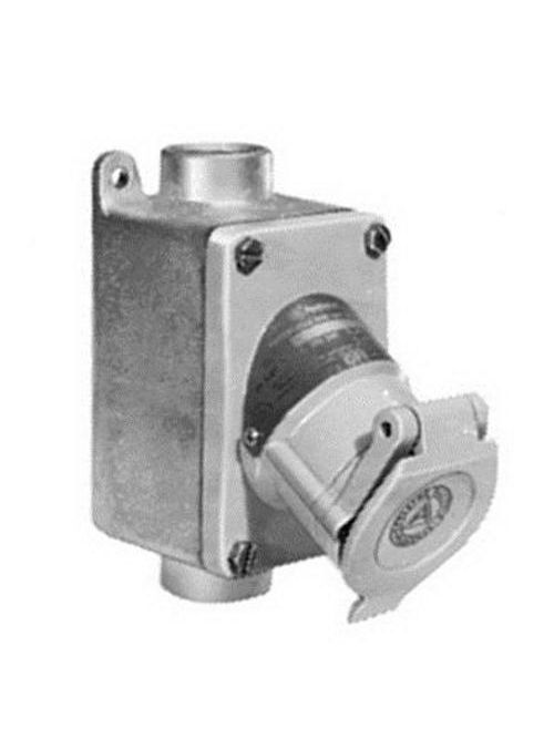Product image for Appleton EFSC175-2023 3/4" 20 Amp 2-Wire 3-Pole C Industrial Receptacle