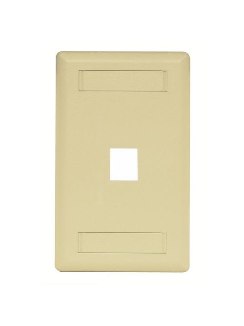 Hubbell Wiring Devices IFP11EI 1-Gang Ivory 1-Port Data Communication Face Plate Hubbell Wiring Devices IFP11EI 1-Gang Ivory 1-Port Data Communication Face Plate