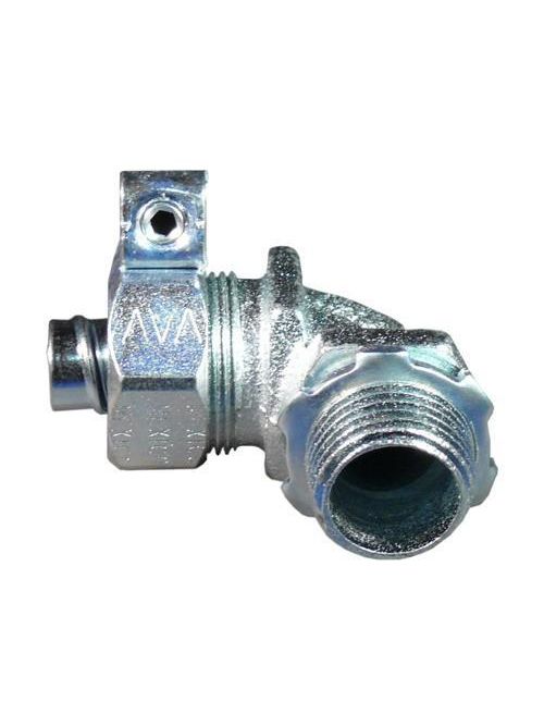 Product image for Appleton ST-90100L 1" 90 Degree LFMC Connector with Lug