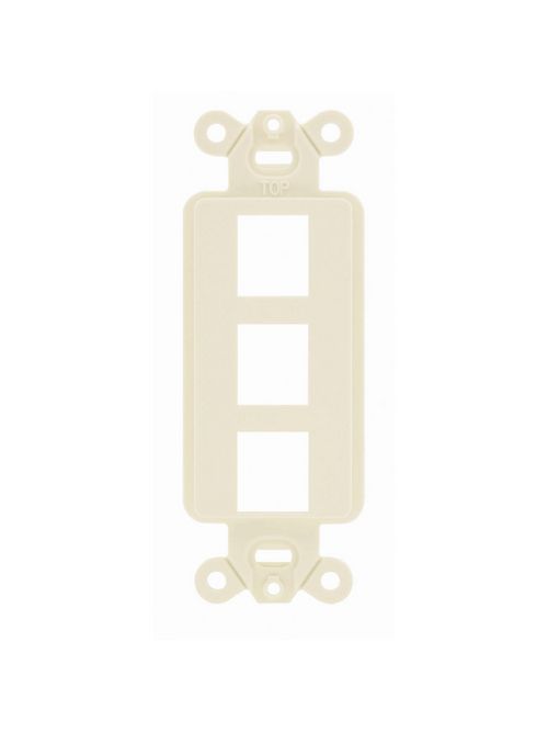 Hubbell Wiring Devices ISF3EI 1-Gang Ivory 3-Port Face Plate Hubbell Wiring Devices ISF3EI 1-Gang Ivory 3-Port Face Plate