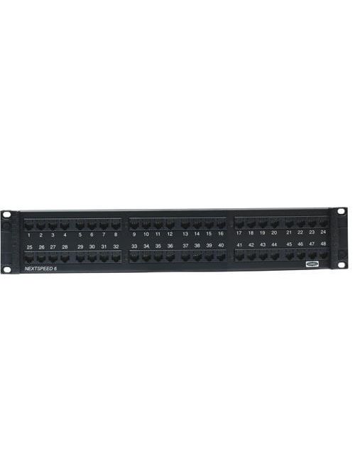 Product image for Hubbell Wiring Devices P6E24U 24-Port Category 6 Universal Patch Panel