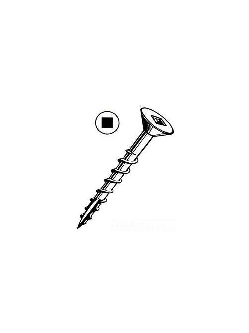 Product image for Minerallac 13926SS1LB #6 x 1-5/8 Inch Stainless Steel Square Drive Flat Head Deck Screw