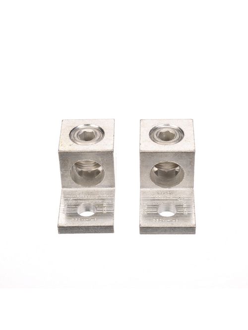 Product image for Siemens H55890-1 13/32 x 5/16 Inch Stud/Allen 6 AWG to 350 MCM Tinned Aluminum 1-Hole Connector Lug