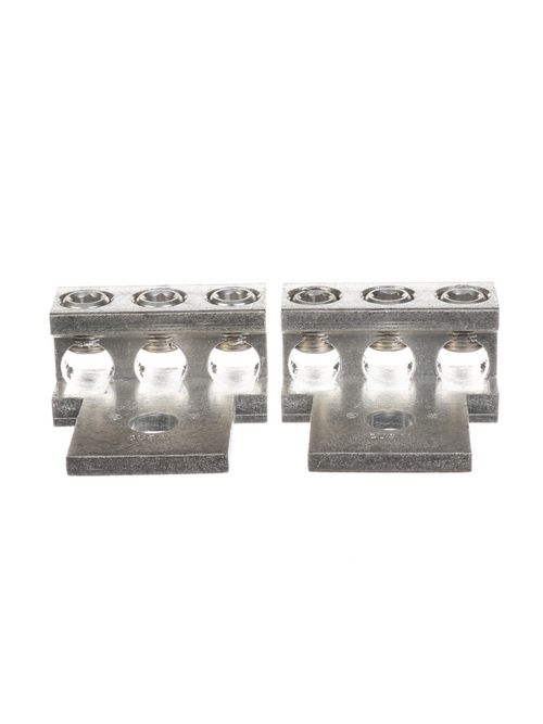 Product image for Siemens H68752-1 9/16 x 5/16 Inch Stud/Allen 6 AWG to 250 MCM 3-Conductor Tinned Aluminum 1-Hole Connector Lug