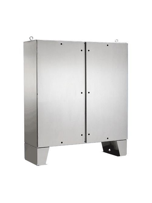 Hoffman A60H6018SSLPQT 60.06 x 60.06 x 18.06 Inch 12 Gauge 304 Stainless Steel NEMA 4X 2-Door Enclosure Hoffman A60H6018SSLPQT 60.06 x 60.06 x 18.06 Inch 12 Gauge 304 Stainless Steel NEMA 4X 2-Door Enclosure