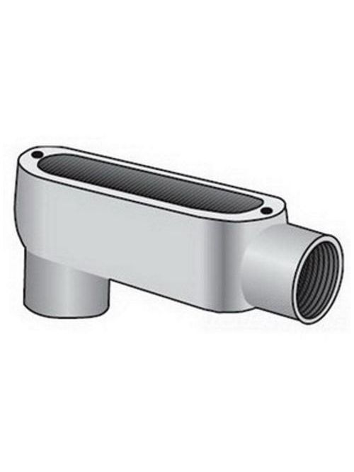 Product image for O-Z/Gedney LB150A 1-1/2 Inch Aluminum LB Conduit Body