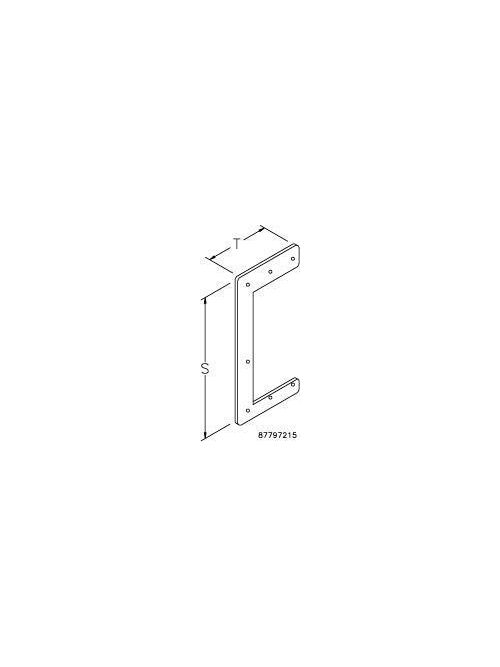 Hoffman F44HDSS 4 x 4 Inch NEMA 12 Gray Stainless Steel Feed-Through Wireway Drop Hanger Hoffman F44HDSS 4 x 4 Inch NEMA 12 Gray Stainless Steel Feed-Through Wireway Drop Hanger