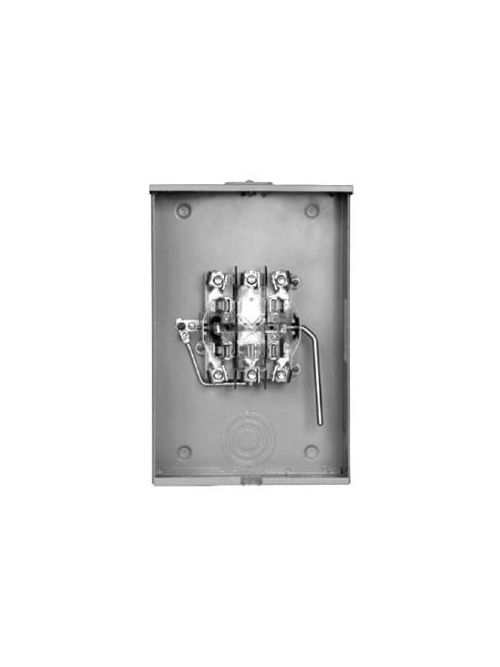 Product image for Siemens 40405-025F 600 VAC 200 Amp 1-Phase 3-Wire 5-Jaw 1-Position Lever Bypass Ringless Meter Mounting Equipment