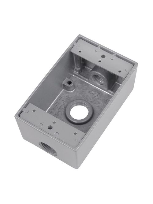 RED-DOT DIH3-1-LM-WH 1GANG BOX W/31/2-IN HUBS WEATHERPROOF WHITE RED-DOT DIH3-1-LM-WH 1GANG BOX W/31/2-IN HUBS WEATHERPROOF WHITE