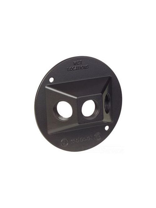 Product image for Thomas & Betts DSS-3-BR 3-Hole 1/2 Inch Shrink Wrap Round Cover