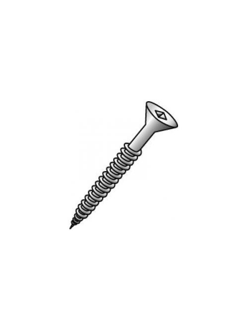 Product image for Cully 13814 8 x 3/4" Particle Board Screws, Deep Thread, Square Drive, Zinc