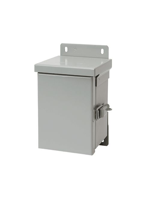 Hoffman A6R44HCR 6 x 4 x 4 Inch 16 Gauge Galvanized Steel NEMA 3R Hinge Cover Enclosure Hoffman A6R44HCR 6 x 4 x 4 Inch 16 Gauge Galvanized Steel NEMA 3R Hinge Cover Enclosure