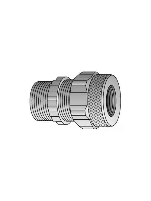 Product image for O-Z/Gedney CGA-38-438 3/8 Inch Straight Aluminum Cord Grip Connector