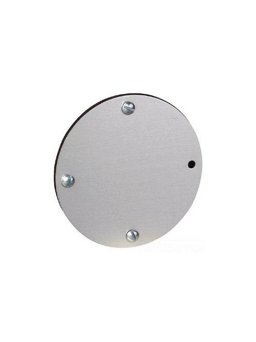 Product image for Thomas & Betts S341E 4-1/8 Inch Silver Round Blank Weatherproof Box Cover