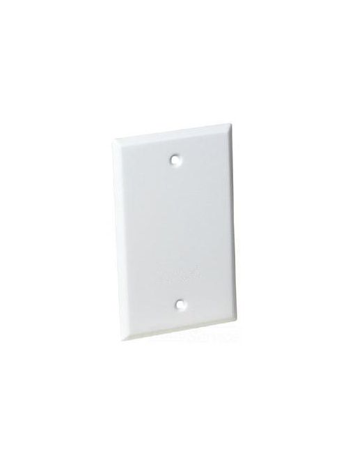 Product image for Thomas & Betts S340WHE White Rectangular Weatherproof Blank Box Cover