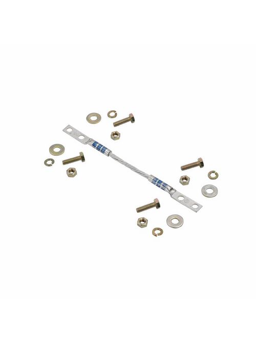B-Line Series SB6691X73/4 1 x 7-3/4 Inch #6 Flexible Tinned Plated Copper Wire Cable Runway Grounding Strap B-Line Series SB6691X73/4 1 x 7-3/4 Inch #6 Flexible Tinned Plated Copper Wire Cable Runway Grounding Strap