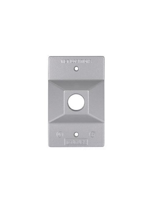 Product image for Thomas & Betts LC-11 Single 1/2 Inch Hole Rectangular Cover