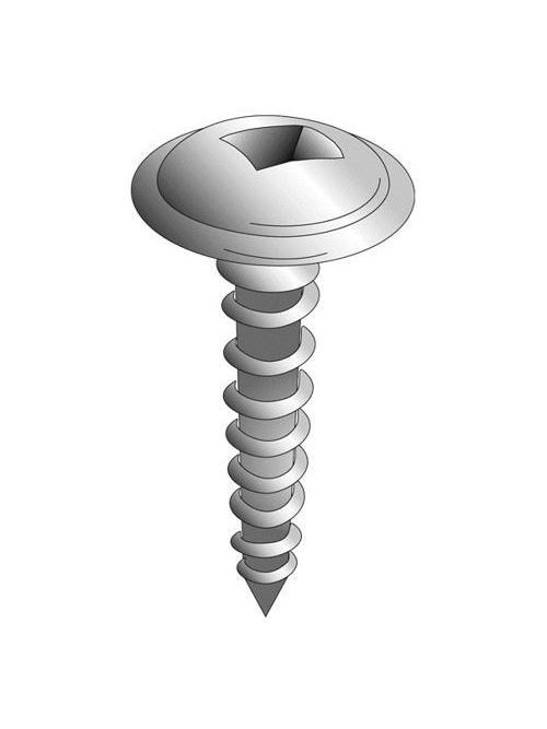 Minerallac 15016-6 #10 x 1 Inch Zinc Plated Steel Square Drive Round Washer Head Sheet Metal Screw Minerallac 15016-6 #10 x 1 Inch Zinc Plated Steel Square Drive Round Washer Head Sheet Metal Screw